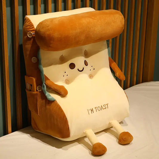 Toast Bread Bedside Cushion Pillow for Neck and Waist
