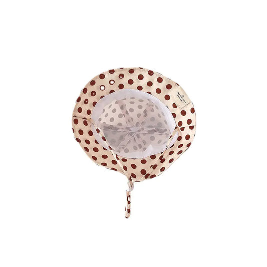 Cute Cartoon Dot Print Baby Bucket Hat for Summer