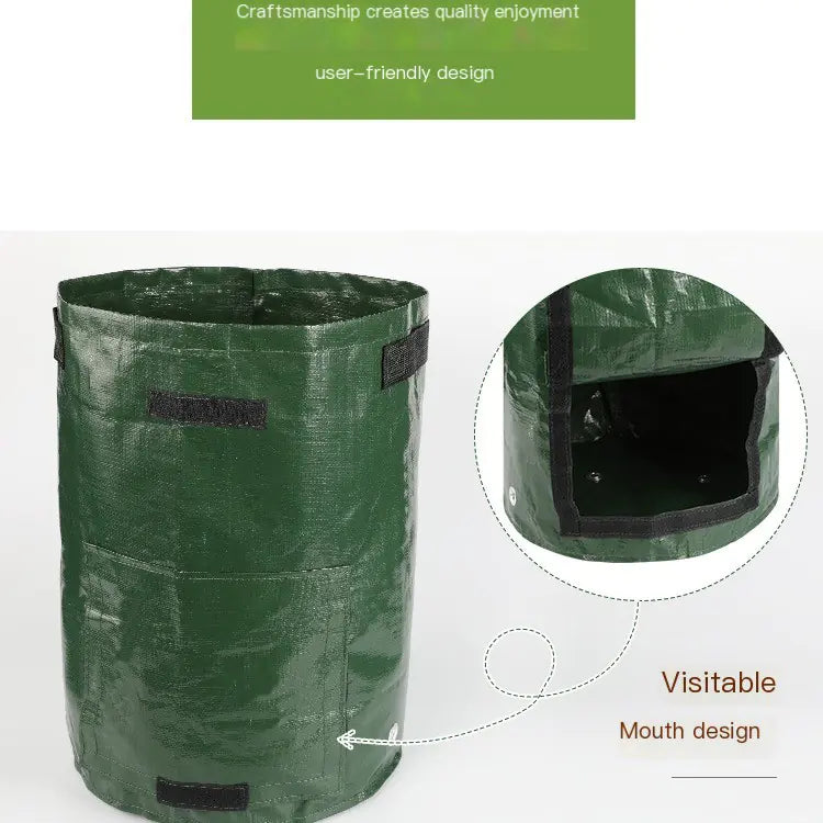 Breathable PE Plant Growth Bags for Potatoes & Tomatoes