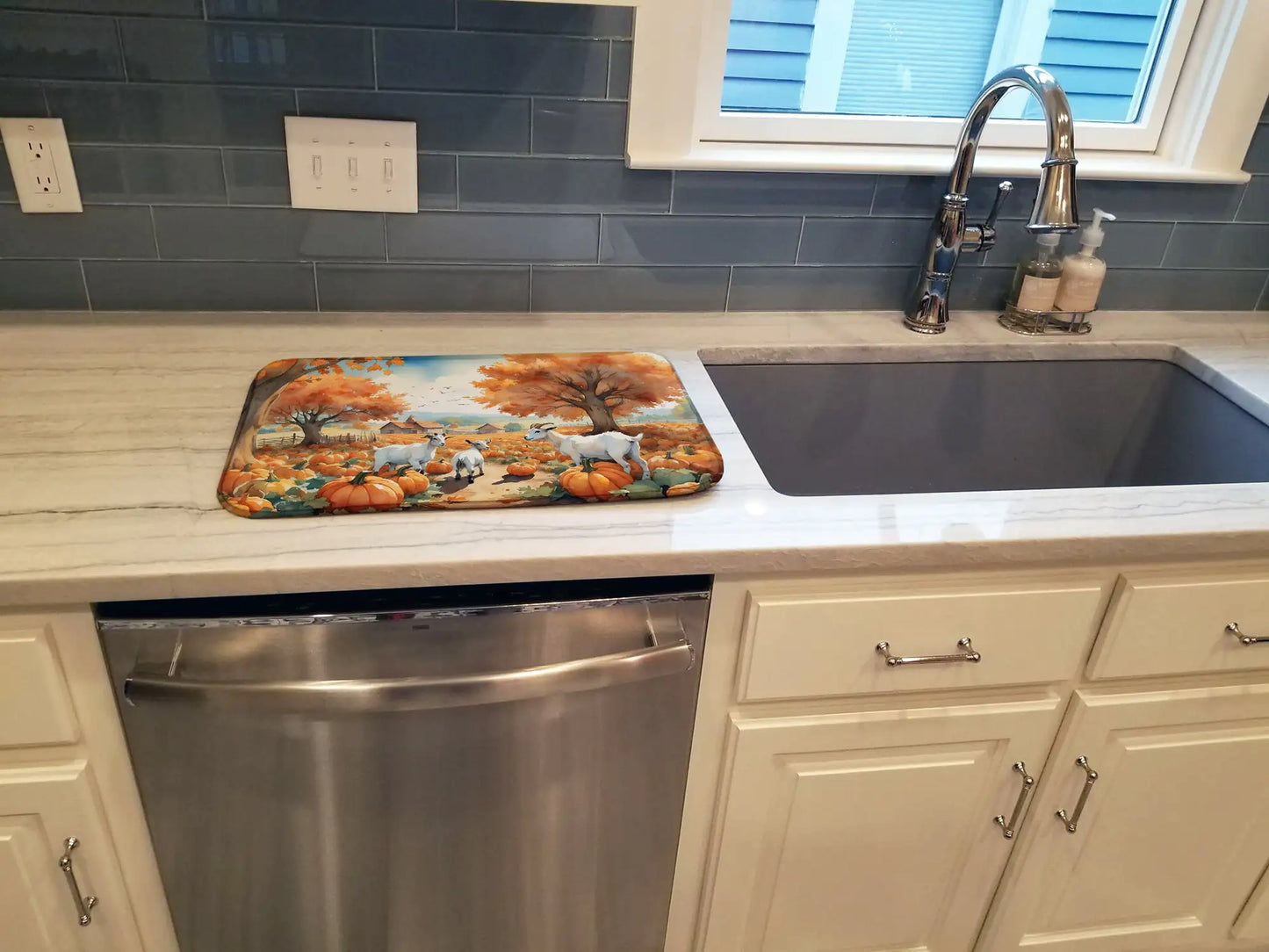 Autumn Dish Drying Mat