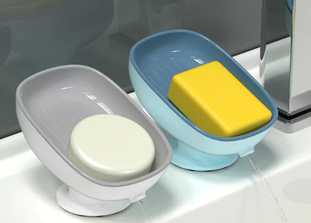 Suction Cup Soap Dish for Bathroom Storage