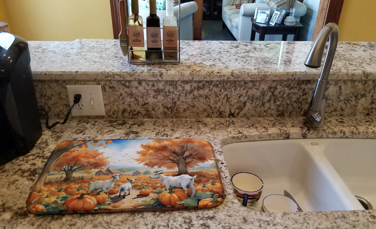 Autumn Dish Drying Mat
