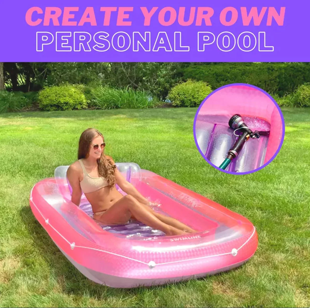 Floating Lounge Chair – Inflatable Pool Relaxation
